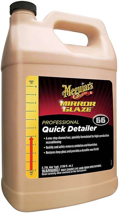 Meguiar's Professional Quik Detailer M6601 - Pro All in One that Removes Paint Defects, Adds Shine, and Protects Paint in One Step, 128 Oz, 1 Gal - Image 2