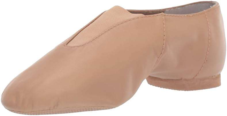 Bloch Dance Jazz Women Shoes Super Jazz Leather with Strong Elastic Slip On, High Durability, Neoprene stretch satin, Rubber Split Sole Leather, Dancing Shoe - Image 1