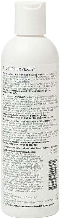 Ouidad Curl Quencher Moisturizing Styling Gel for Tight Curls – Adds Flexible Hold, Bounce, and Frizz-Free Definition to Curly Hair, Hydration & Moisture, Sulfate & Mineral Oil Free - Image 7