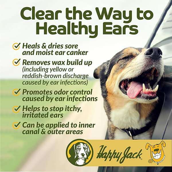 HAPPY JACK Ear Canker Powder (0.5 oz) Dog Ear Powder for Infections, Made in USA, Helps Allergies, Polyps, Overproduction of Wax - Image 2