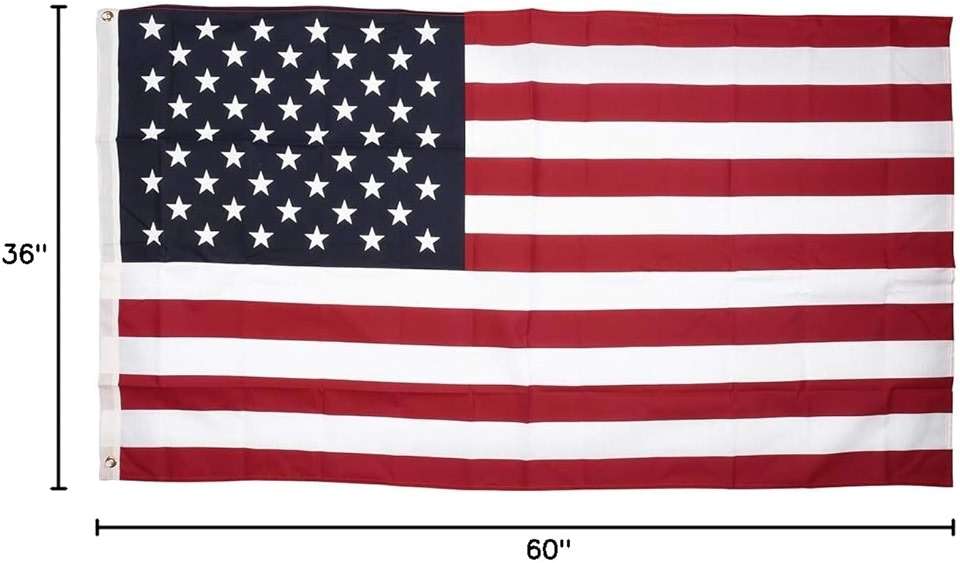 Annin Flagmakers (19417) Poly/Cotton American Flag, Made in USA, 3 x 5 Feet, All-Weather - Image 3