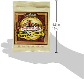 Ernie Ball Earthwood Extra Light 80/20 Bronze Acoustic Guitar Strings, 10-50 Gauge (P02006) - Image 3
