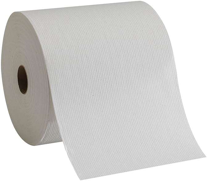 Pacific Blue Basic Recycled Paper Towel Rolls by GP PRO (Georgia-Pacific), White, 26601, 800 Feet Per Roll, 6 Rolls Per Case - Image 3