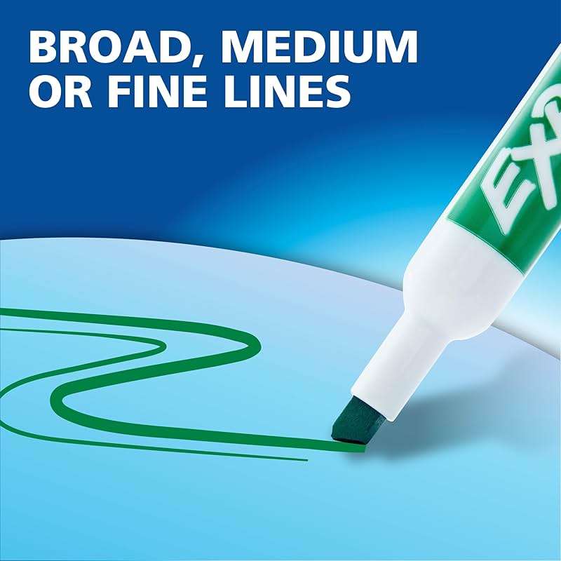 EXPO Dry Erase Markers, Low Odor Ink, Assorted Colors, Chisel Tip, 12 Count - Image 8