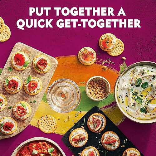 Toasteds Crackers, Cracker Collection, Lunch Snacks, Variety Pack, 12oz Box (1 Box) - Image 5