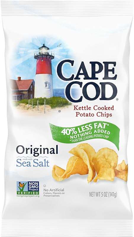 Cape Cod Potato Chips, Potato Chips Reduced Fat, 5 Ounce - Image 1