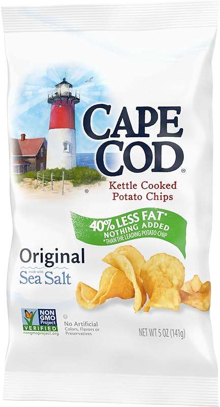 Cape Cod Potato Chips, Potato Chips Reduced Fat, 5 Ounce - Image 6