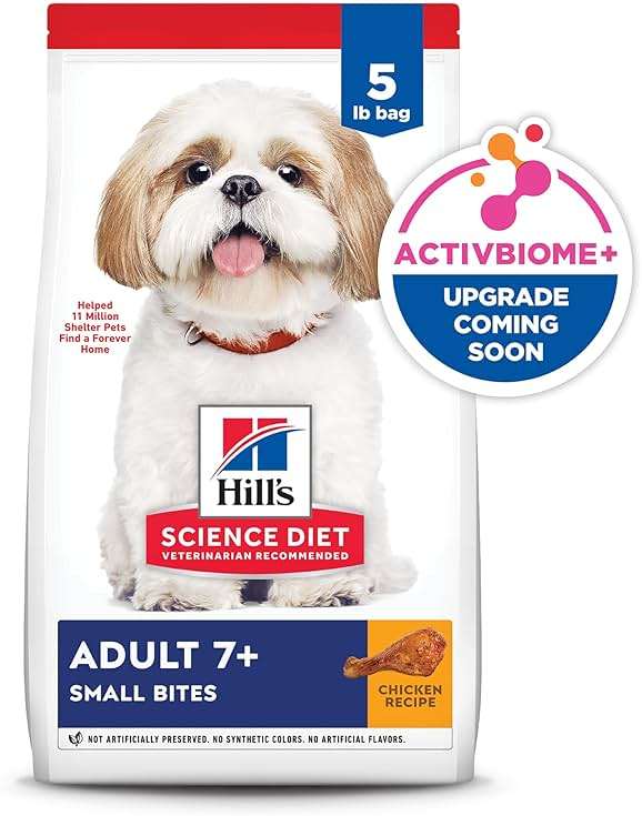 Hill's Science Diet Adult 7+ Small Bites Dry Dog Food, Chicken Meal, Barley, & Rice, 5 lb. Bag - Image 14
