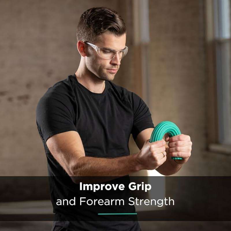 THERABAND FlexBar Resistance Bar, Medium, Green Flex Therapy Bar for Physical Therapy, Wrist & Forearm Exercise Equipment, Non Slip Grip, Compact Design - Image 2