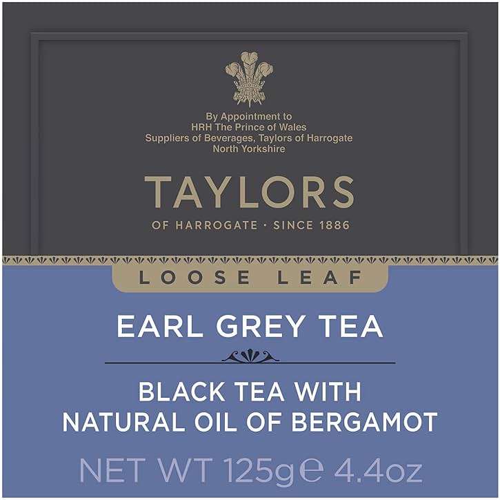 Taylors of Harrogate Earl Grey, Loose Leaf, 4.41 Ounce Carton (Pack of 1), Fragrant, Delicate & Light, Caffeinated, Premium Whole Leaf Tea - Image 2