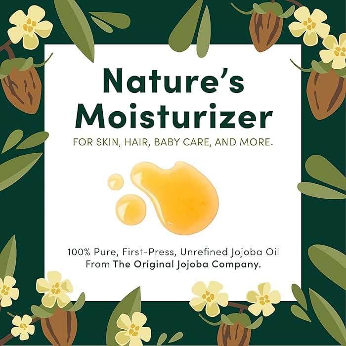 HobaCare Unrefined Jojoba Oil for Skin Care, Hair, Beard Conditioning, Scalp Massage - 100% Pure Carrier Oil for Perfume or Soap Making - Natural, Vegan, Hexane Free, Long Shelf Life (32 oz) - Image 2