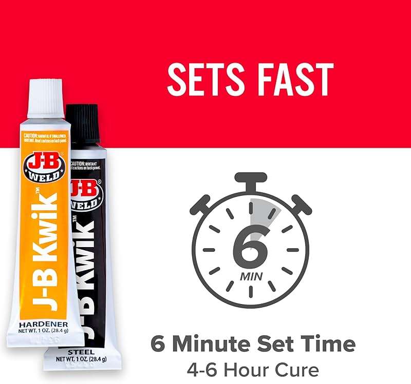 J-B Weld 8276 KwikWeld Quick Setting Steel Reinforced Epoxy - 2 oz. - Image 2