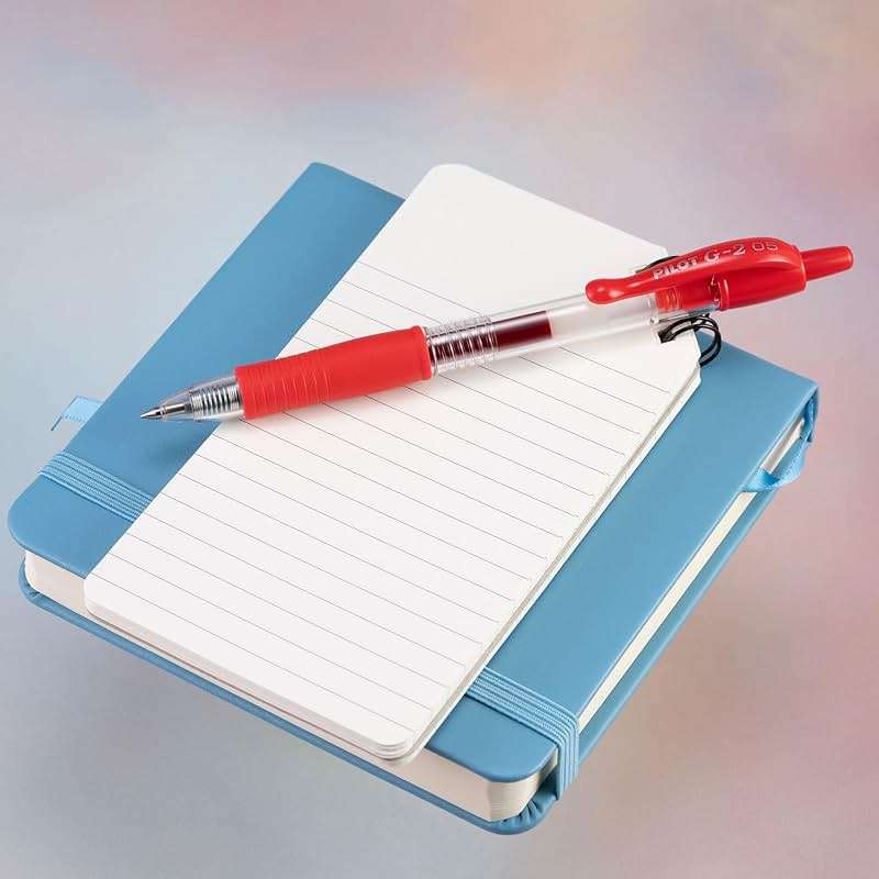 Pilot G2 Premium Refillable and Retractable Rolling Ball Gel Pens, Extra Fine Point, Gel Ink Pens, 0.5mm, Red Ink, 12-Pack - Image 3