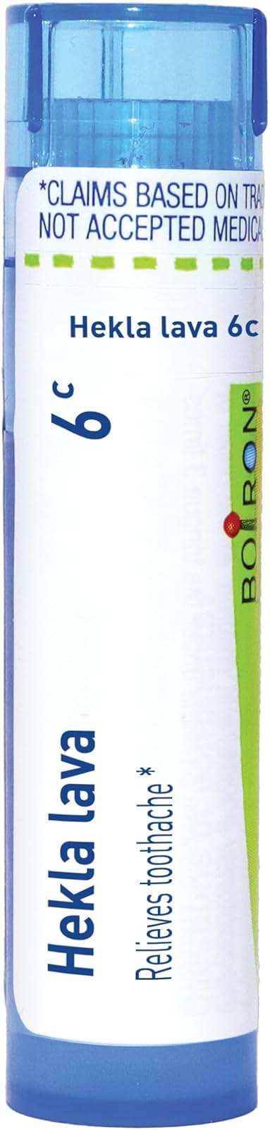 Boiron Hekla Lava 6C Homeopathic Medicine for Toothache - 80 Pellets - Image 1