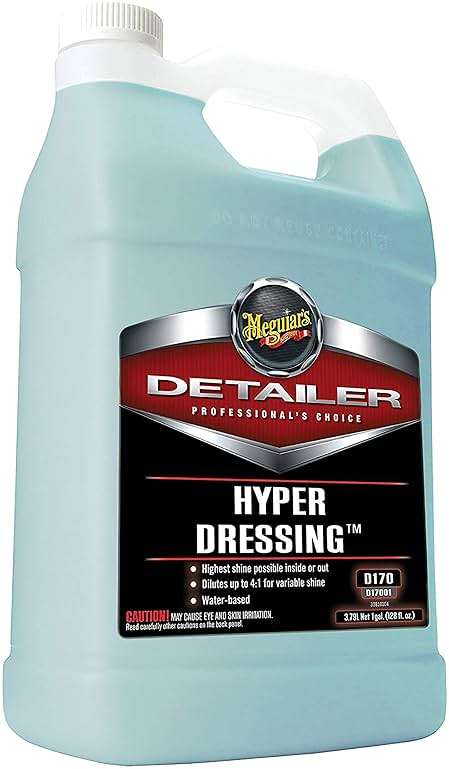 Meguiar's D17001 Hyper Dressing -1 Gallon, Give Your Cars Trim Pieces the Best Shine & Gloss, Factory, 128 Fl Oz (Pack of 1) - Image 2