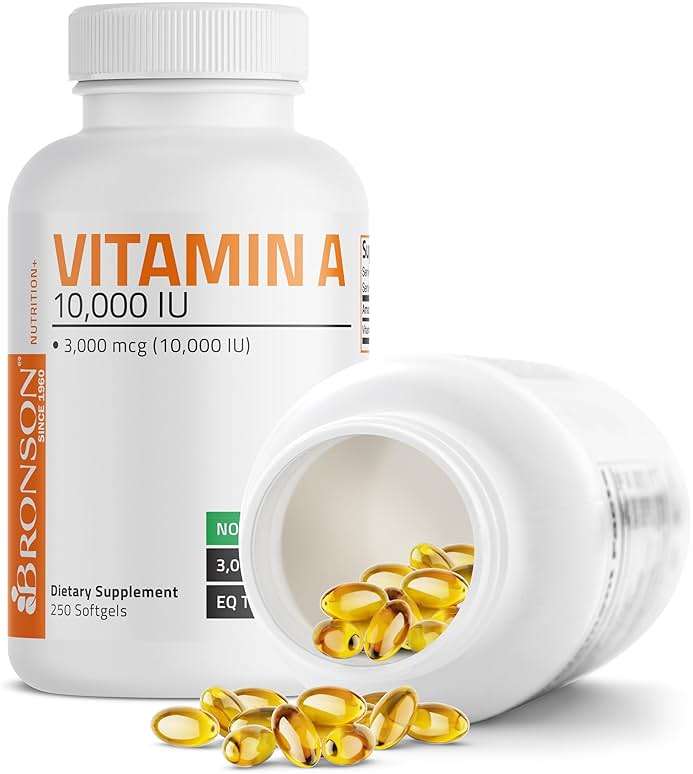Bronson Vitamin A 10,000 IU Premium Non-GMO Formula Supports Healthy Vision & Immune System and Healthy Growth & Reproduction, 250 Softgels - Image 5