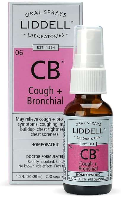 Liddell Cough + Bronchial, Homeopathic Oral Remedy, 1 fl. oz. - Image 1