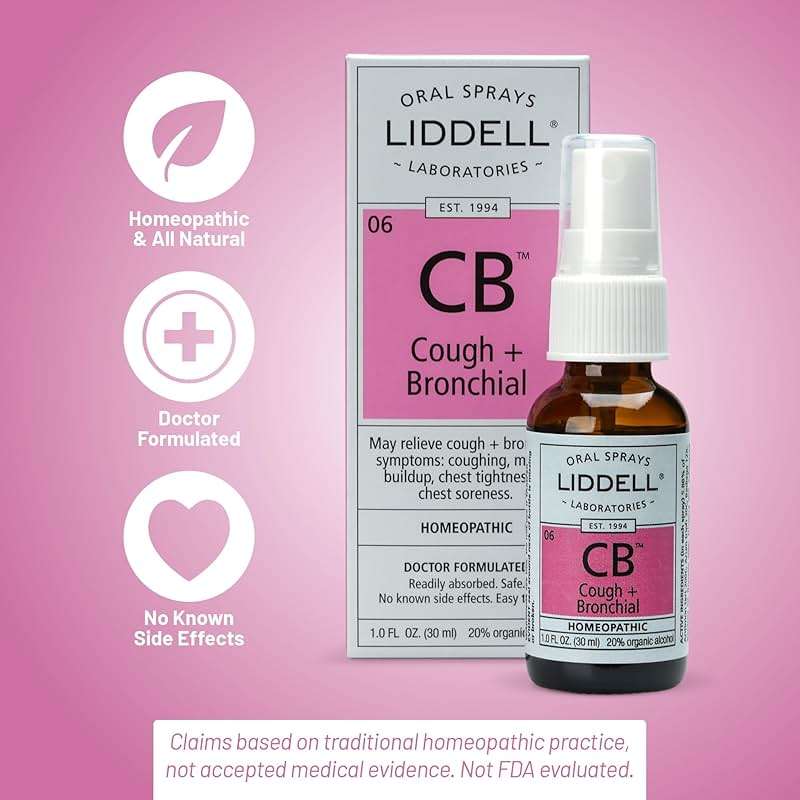 Liddell Cough + Bronchial, Homeopathic Oral Remedy, 1 fl. oz. - Image 5