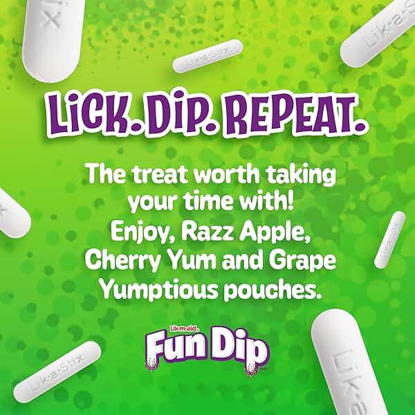 Fun Dip Assorted Flavor Party Pack - 48 Piece Pack, 0.43 oz Packets - Image 7