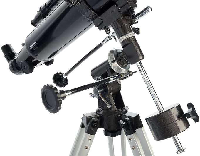 Celestron - PowerSeeker 80EQ Telescope - Manual German Equatorial Telescope for Beginners - Compact and Portable - Bonus Astronomy Software Package - 80mm Aperture - Image 5