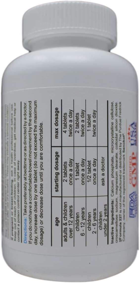 Wonder Laboratories Senna Tablets All-Natural Vegetable Laxative for Relief of Constipation, Generic for Senokot, 1000 Tablets - Image 4
