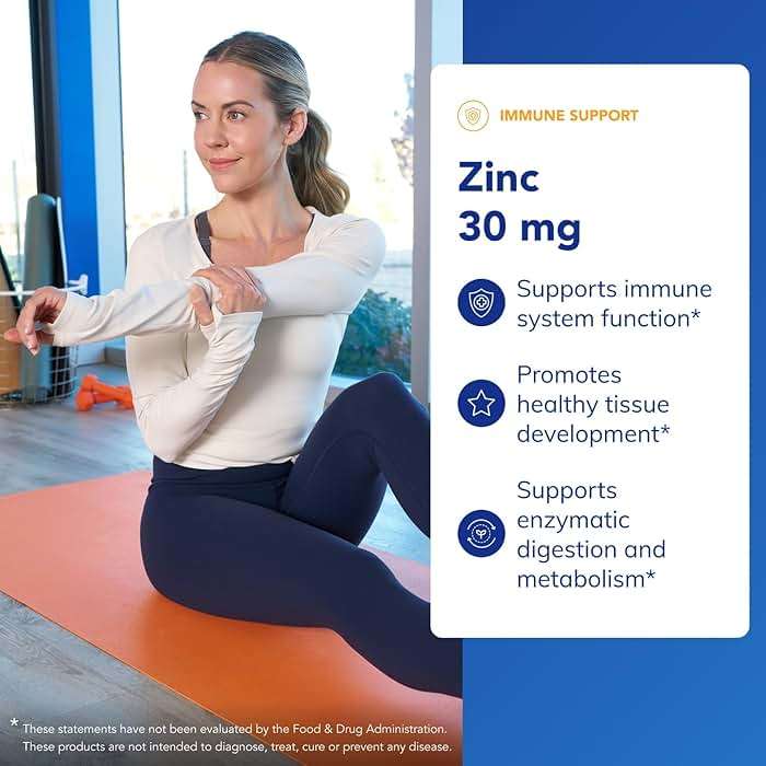 Pure Encapsulations Zinc 30 mg - Supplement for Immune System Support, Growth and Development, and Wound Healing* - with Zinc Picolinate 30 mg - 60 Capsules - Image 3
