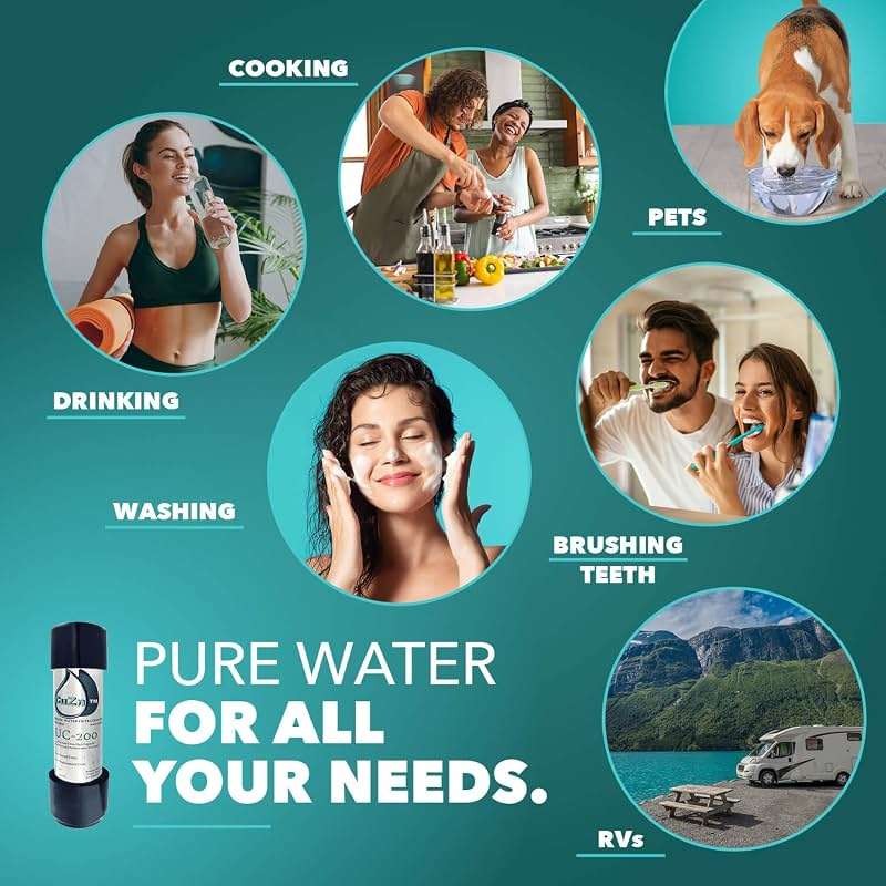 CuZn Under Sink Water Filter for Sink Faucet, 5 Year Filter Life, NSF/ANSI 42 & 372 Certified, Reduces PFAs, PFOS, Lead, Chlorine, Inline Faucet Connection, Improves Tap Water Taste - Image 9