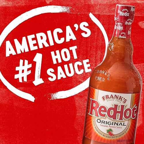 Frank's RedHot Hot Sauce, Original, Made with Cayenne Peppers, Ready-To-Use, Shake or Pour Over Chicken Wings, Sandwiches, Pizza, and More for the Perfect Bend of Flavor and Heat, 23 fl oz - Image 23