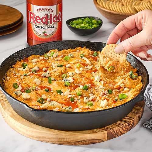 Frank's RedHot Hot Sauce, Original, Made with Cayenne Peppers, Ready-To-Use, Shake or Pour Over Chicken Wings, Sandwiches, Pizza, and More for the Perfect Bend of Flavor and Heat, 23 fl oz - Image 4