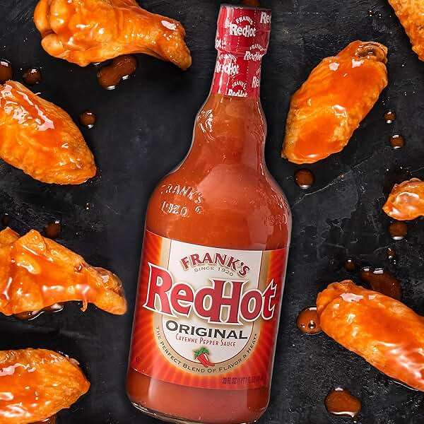Frank's RedHot Hot Sauce, Original, Made with Cayenne Peppers, Ready-To-Use, Shake or Pour Over Chicken Wings, Sandwiches, Pizza, and More for the Perfect Bend of Flavor and Heat, 23 fl oz - Image 10