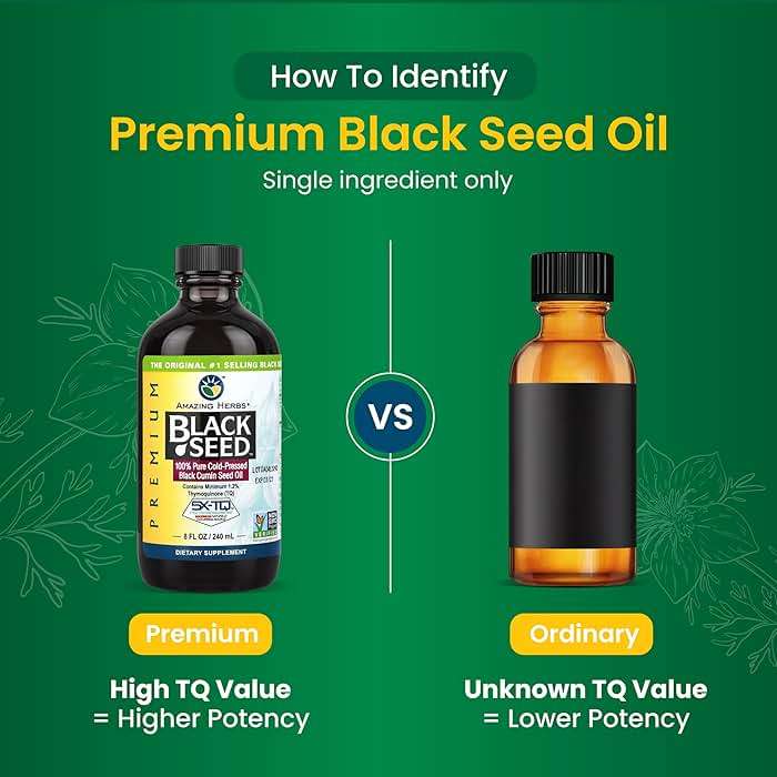 Amazing Herbs Premium Liquid Black Seed Oil - Cold Pressed with Nigella & Sativa, Aids in Digestive Health, Omegas 3 6 & 9, Immune Support, Brain Function, Non GMO, for Men and Women - 8 Fl Oz - Image 4