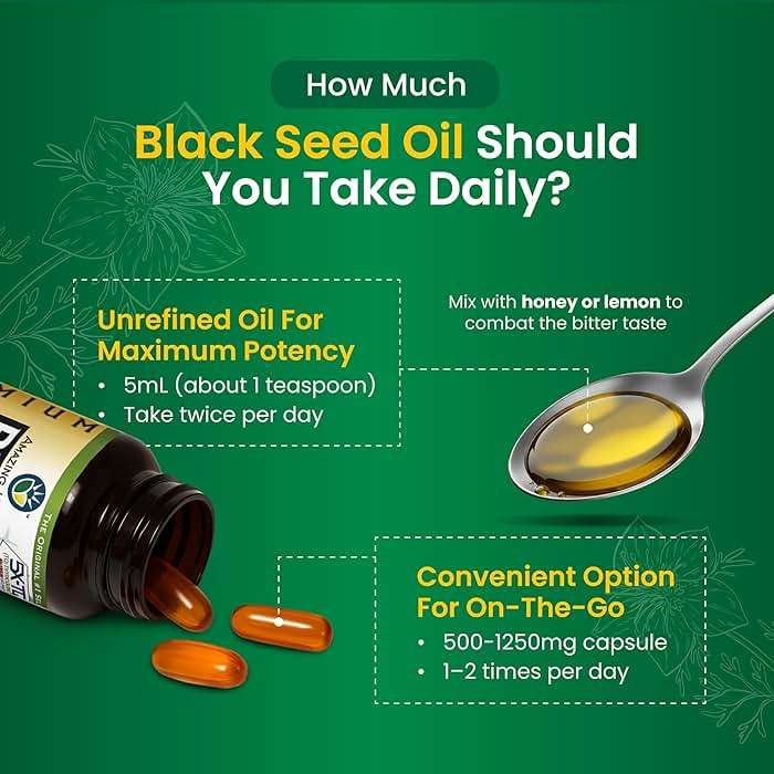 Amazing Herbs Premium Liquid Black Seed Oil - Cold Pressed with Nigella & Sativa, Aids in Digestive Health, Omegas 3 6 & 9, Immune Support, Brain Function, Non GMO, for Men and Women - 8 Fl Oz - Image 6