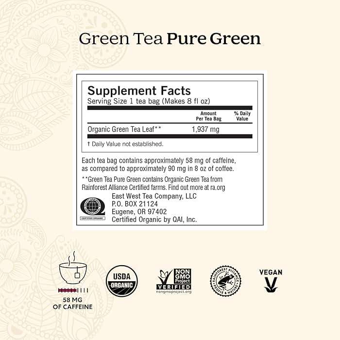 Yogi Tea Pure Green Tea - 16 Bags per Pack (6 Packs) - Organic - Supports Overall Health & Provides Antioxidants - Image 3