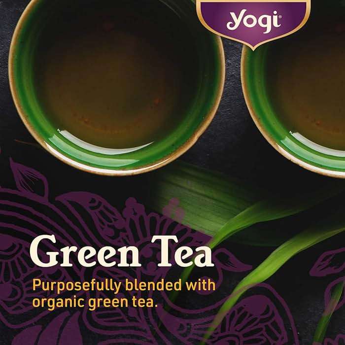 Yogi Tea Pure Green Tea - 16 Bags per Pack (6 Packs) - Organic - Supports Overall Health & Provides Antioxidants - Image 9