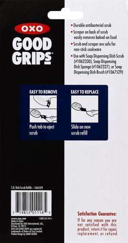 OXO Good Grips Soap Dispensing Dish Scrub Refills - 2-Pack - Image 4