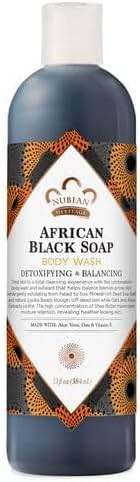 Nubian Heritage Body Wash, African Black Soap, 13 Fluid Ounce - Image 3