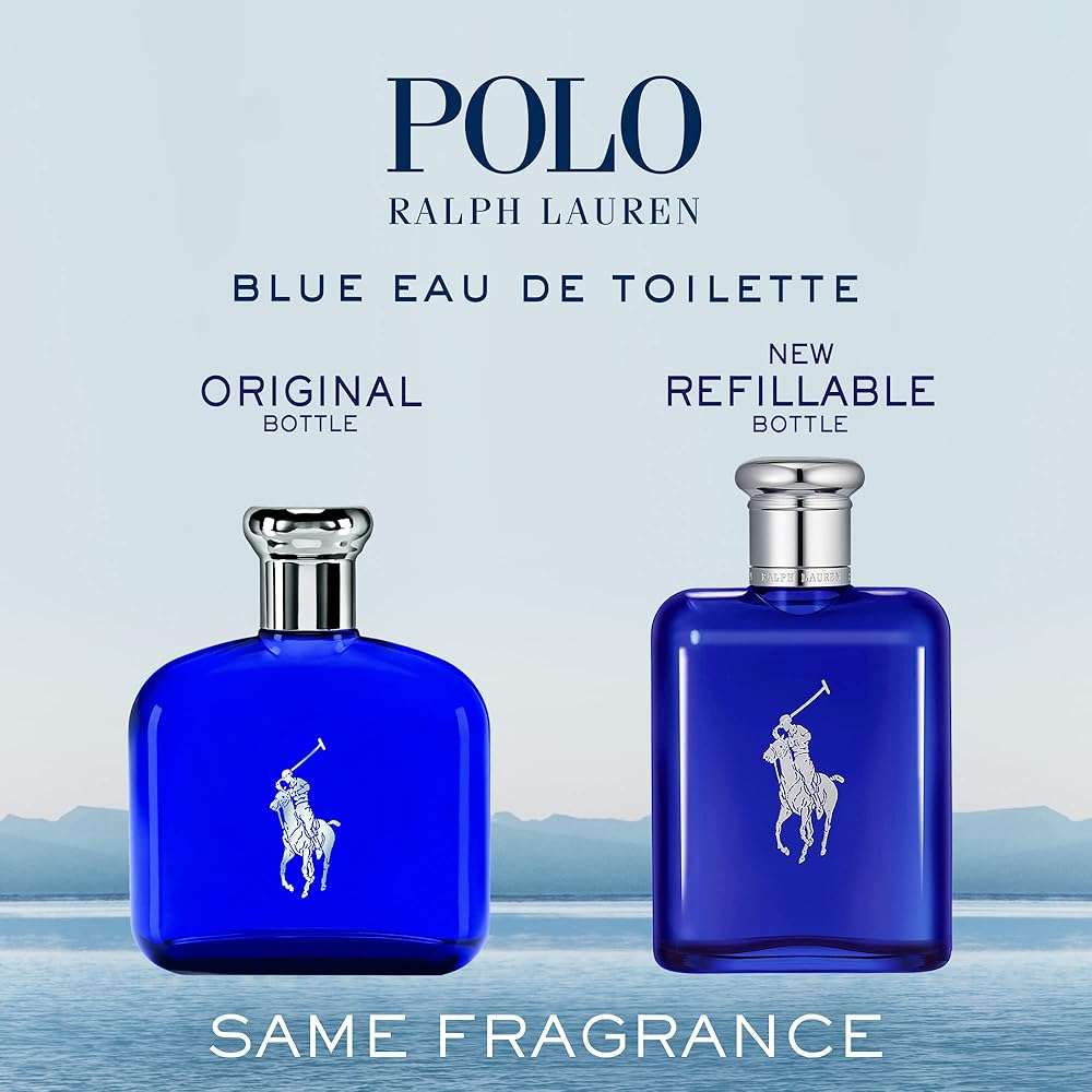 RALPH LAUREN FRAGRANCES - Polo Blue - Eau de Toilette - Men's Cologne - Aquatic & Fresh - With Citrus, Sage, and Suede - Medium Intensity - Image 4