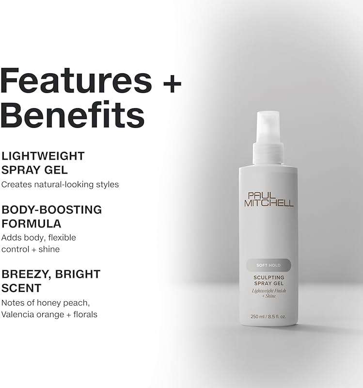 Paul Mitchell Soft Sculpting Spray Gel, Natural Hold, Soft Finish, For All Hair Types - Image 3