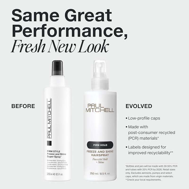 Paul Mitchell Freeze and Shine Super Hairspray, Maximum Hold, Shiny Finish Hairspray, For Coarse Hair - Image 2