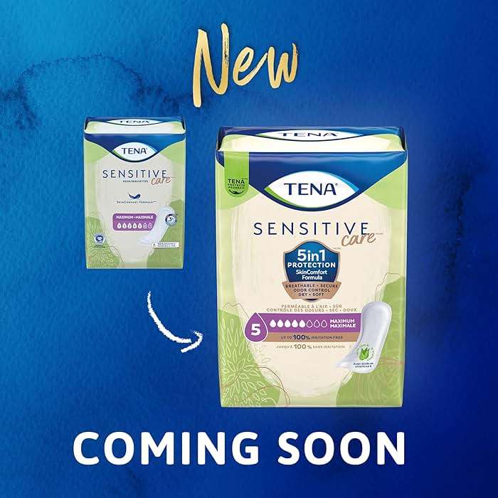 TENA Sensitive Care Maximum Pads, Regular Length, 56 count - Image 2