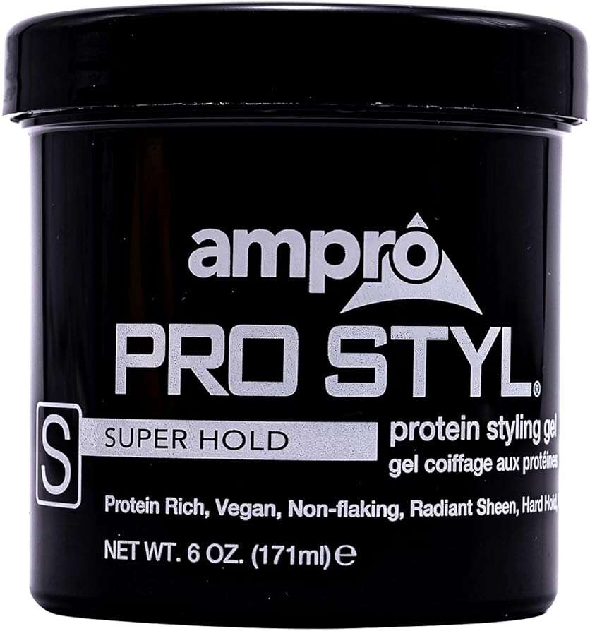 AmPro Pro Styl Styling Gel - Protects and Strengthens Your Strands - Non-Flaking, Alcohol Free, Vegan Formula - Flexible, Touchable Hold for All Hair Textures - Super Hold - 6 oz - Image 1