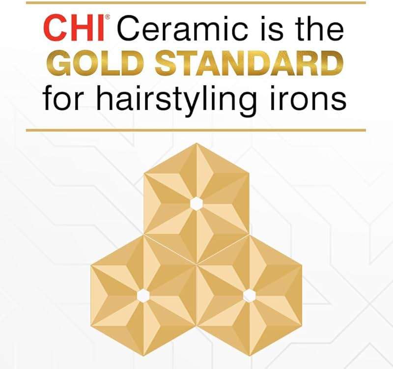 CHI Original 1" Ceramic Hair Straightener Flat Iron for Styling, Advanced Ceramic Technology for Frizz-Free Smooth Shine, Floating Plates for Easy Glide, Analog On/Off Switch, Salon-Quality Results - Image 6