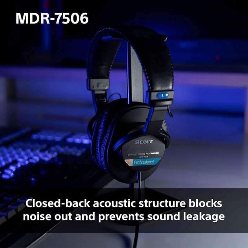Sony MDR7506 Professional Large Diaphragm Headphone - Image 6