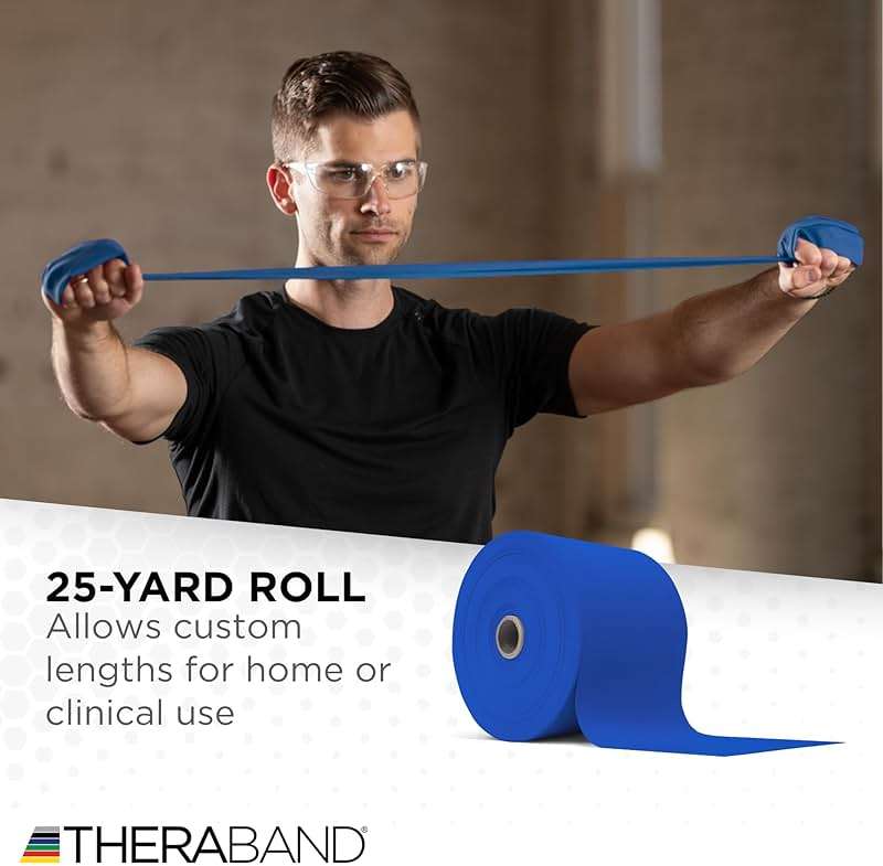 THERABAND Resistance Band, Gold, Max, 25-Yard Roll, Latex-Free, Elastic Band for Exercise, Physical Therapy, Yoga, Pilates, Stretching, Home Workouts, Color-Coded for Easy Resistance Levels - Image 5