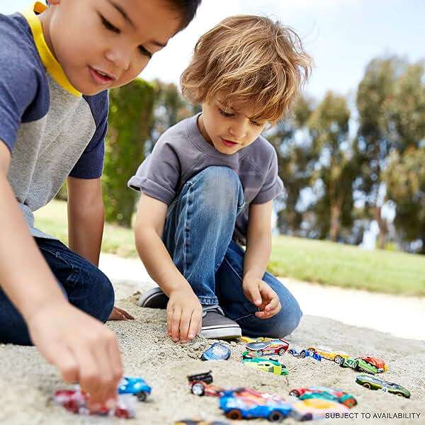 Hot Wheels Set of 10 1:64 Scale Toy Trucks and Cars for Kids and Collectors, Styles May Vary (Amazon Exclusive) - Image 2