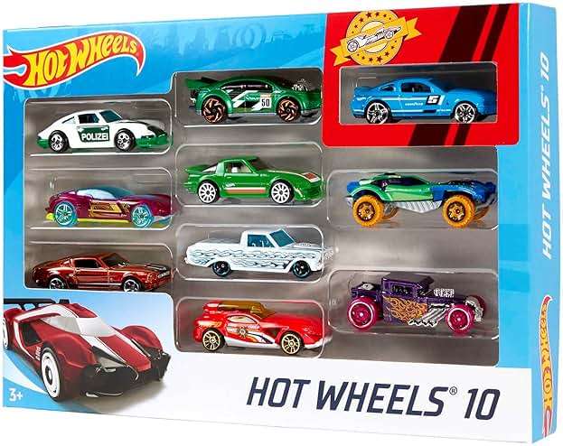 Hot Wheels Set of 10 1:64 Scale Toy Trucks and Cars for Kids and Collectors, Styles May Vary (Amazon Exclusive) - Image 4