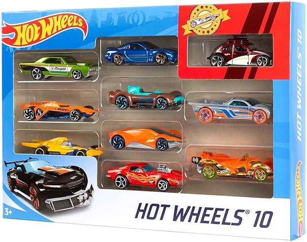 Hot Wheels Set of 10 1:64 Scale Toy Trucks and Cars for Kids and Collectors, Styles May Vary (Amazon Exclusive) - Image 5
