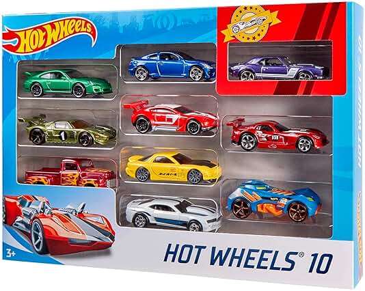 Hot Wheels Set of 10 1:64 Scale Toy Trucks and Cars for Kids and Collectors, Styles May Vary (Amazon Exclusive) - Image 7