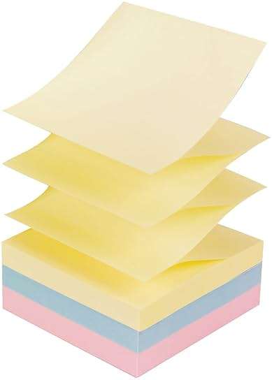 Post-it Pop-up Notes, 12 Sticky Note Pads, 3 x 3 in., School Supplies, Office Products, Accordion Sticky Notes Work with Pop-Up Note Dispenser, Beachside Café Collection - Image 3