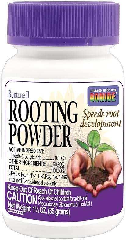 Bonide Bontone II Rooting Powder, 1.25 oz Ready-to-Use Dust for Houseplants and Transplants Speeds Root Development - Image 1